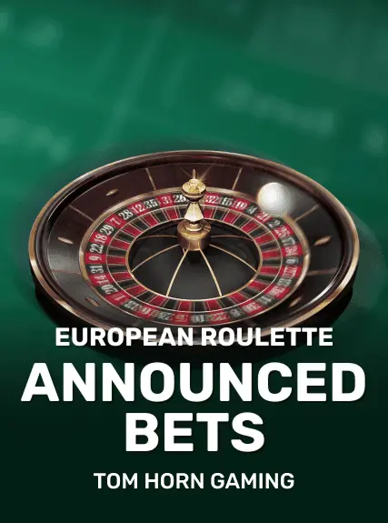 European Roulette. Announced Bets game tile